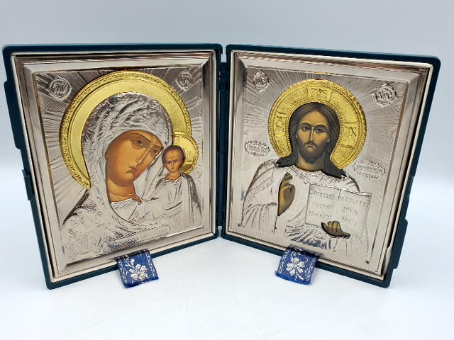 Rejse ikoner Jomfru Maria samt Jesus